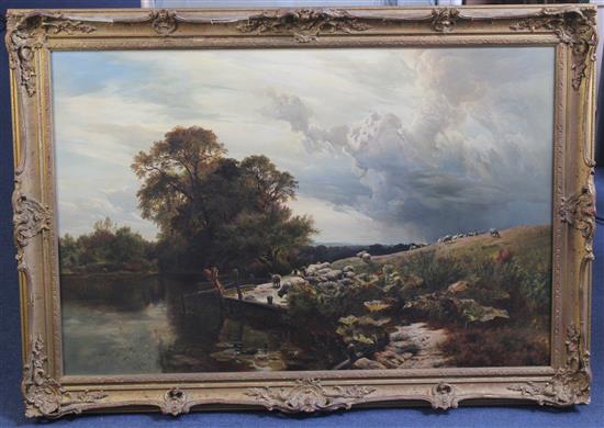 Sidney Richard Percy (1821-1886) A View of the Thames near Henley, 24.5 x 37in.